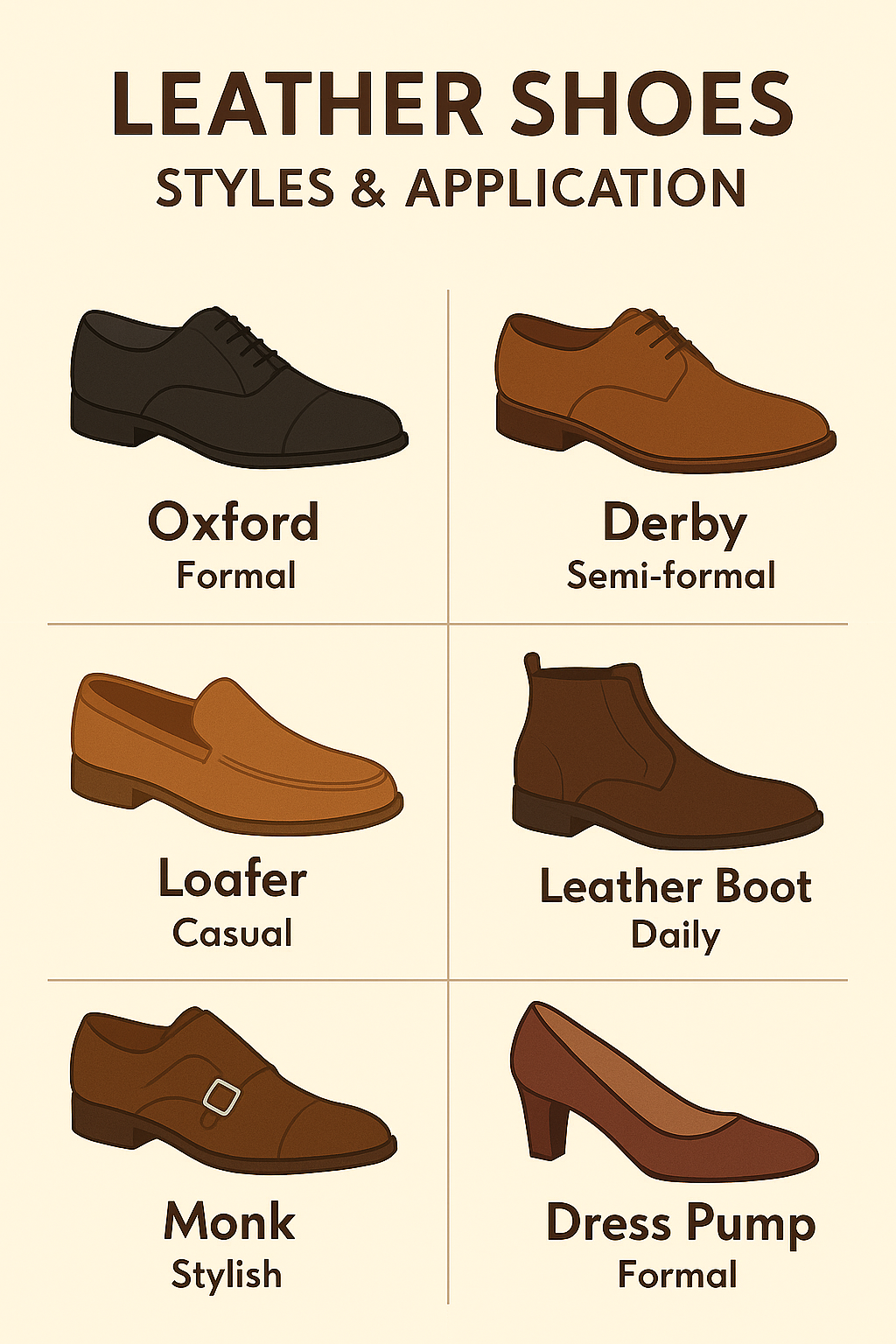 Leather shoe style