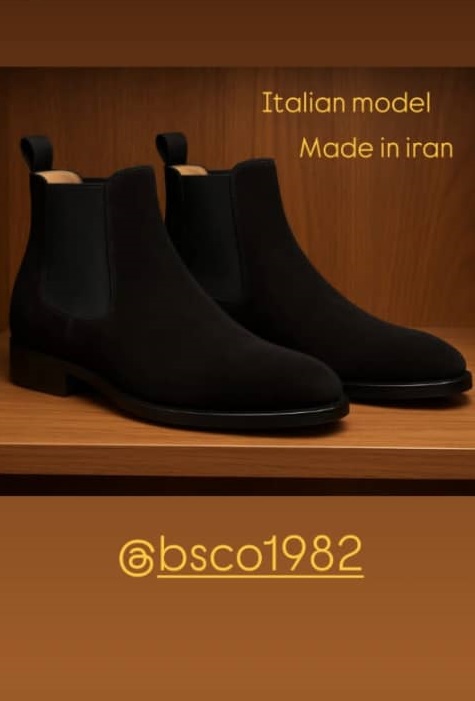 بوت چرم  کاملا طبیعی مردانه