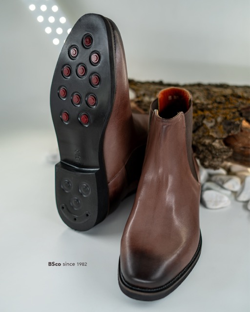   Men's Boots, Model B0070S, Genuine natural suede leather, EPR Sole, Button Closure