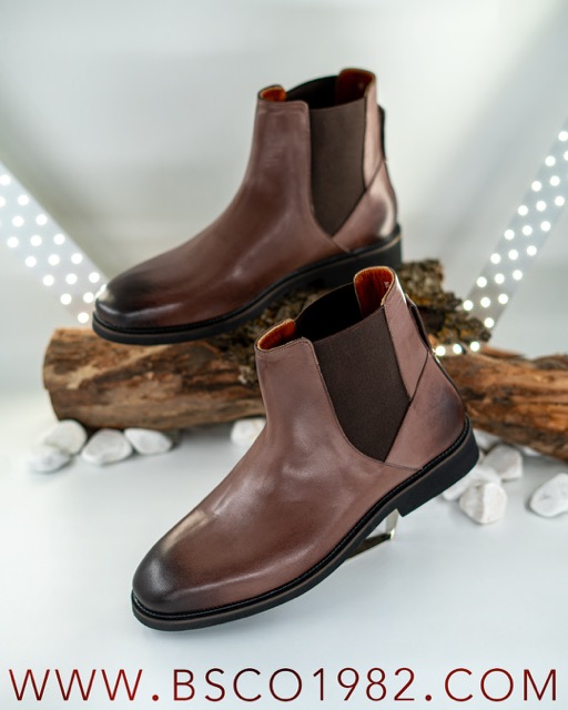   Men's Boots, Model B0070S, Genuine natural suede leather, EPR Sole, Button Closure