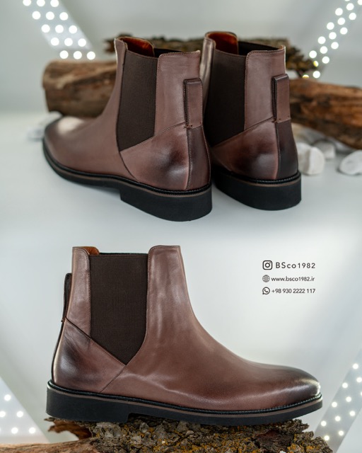   Men's Boots, Model B0070S, Genuine natural suede leather, EPR Sole, Button Closure