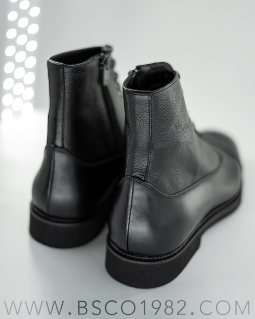 Men's Boots, Model B200, Genuine suede and Flutter Leather, EPR Sole, Button Closure