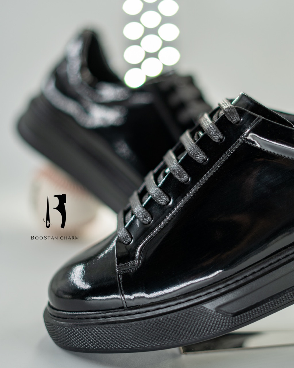 چرم طبیعی  براشاو  زیره RUBBER مشکی